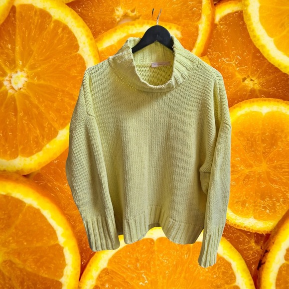 Philosophy Funnel Neck Sweater Oversized Knit Pullover‎ Cozy Comfy XL - Picture 2 of 6